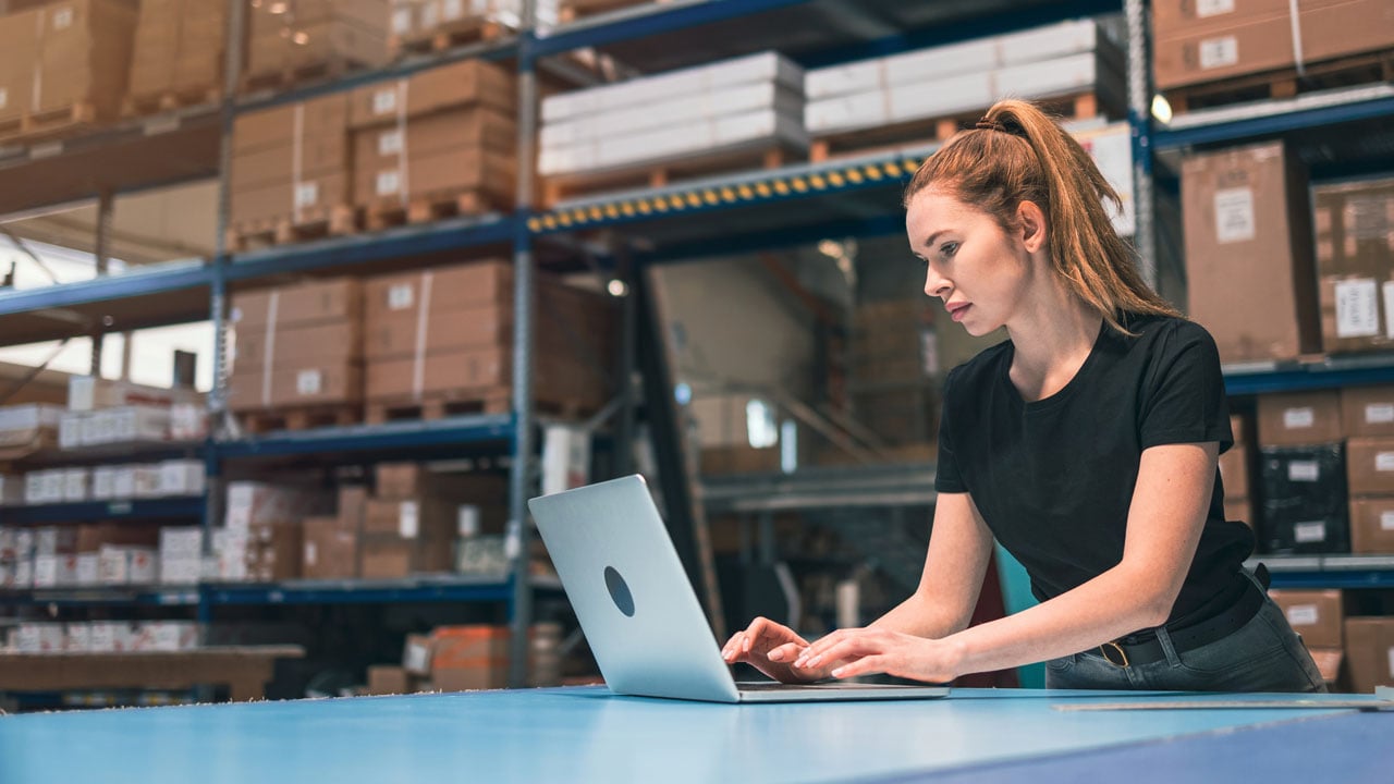 Working in a warehouse